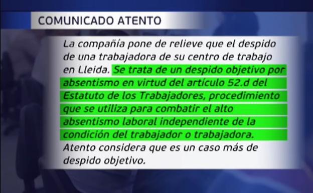 Despedidos por faltar al trabajo con baja médica