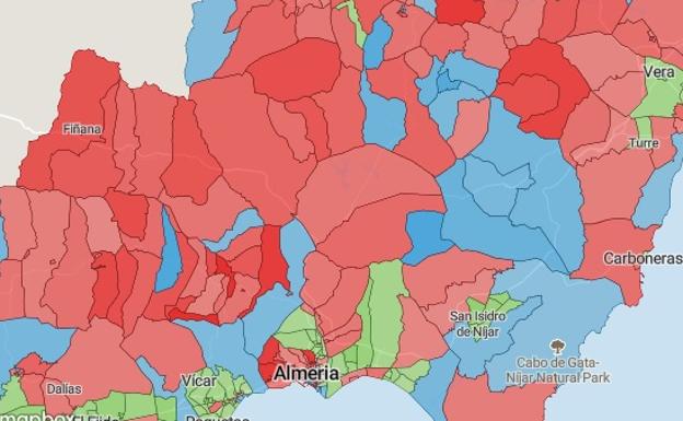 Consulta cómo se ha votado calle a calle en todos los municipios de Almería