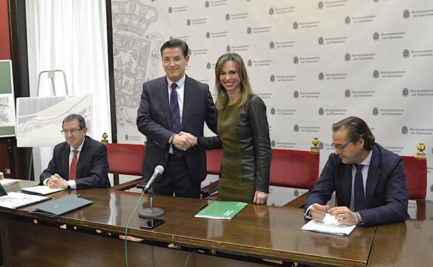 Alhambra y Ayuntamiento sellan el proyecto del paseo Romayla