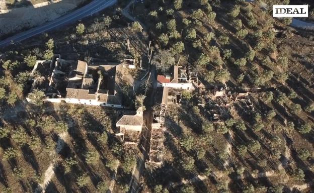 Así es la aldea abandonada de Tablate a vista de dron