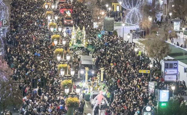 El recorrido de la cabalgata de Reyes de Granada es el quinto más largo de Andalucía