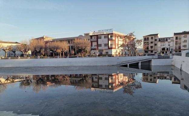 Vuelve el agua a la Charca de Pegalajar tras año y medio seca