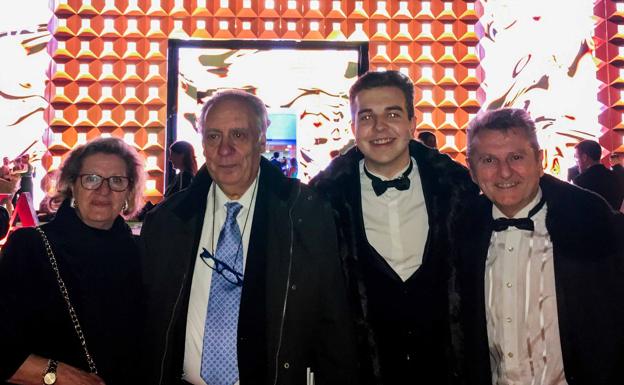 El académico almeriense Luis Serrano, en la gala de los Goya