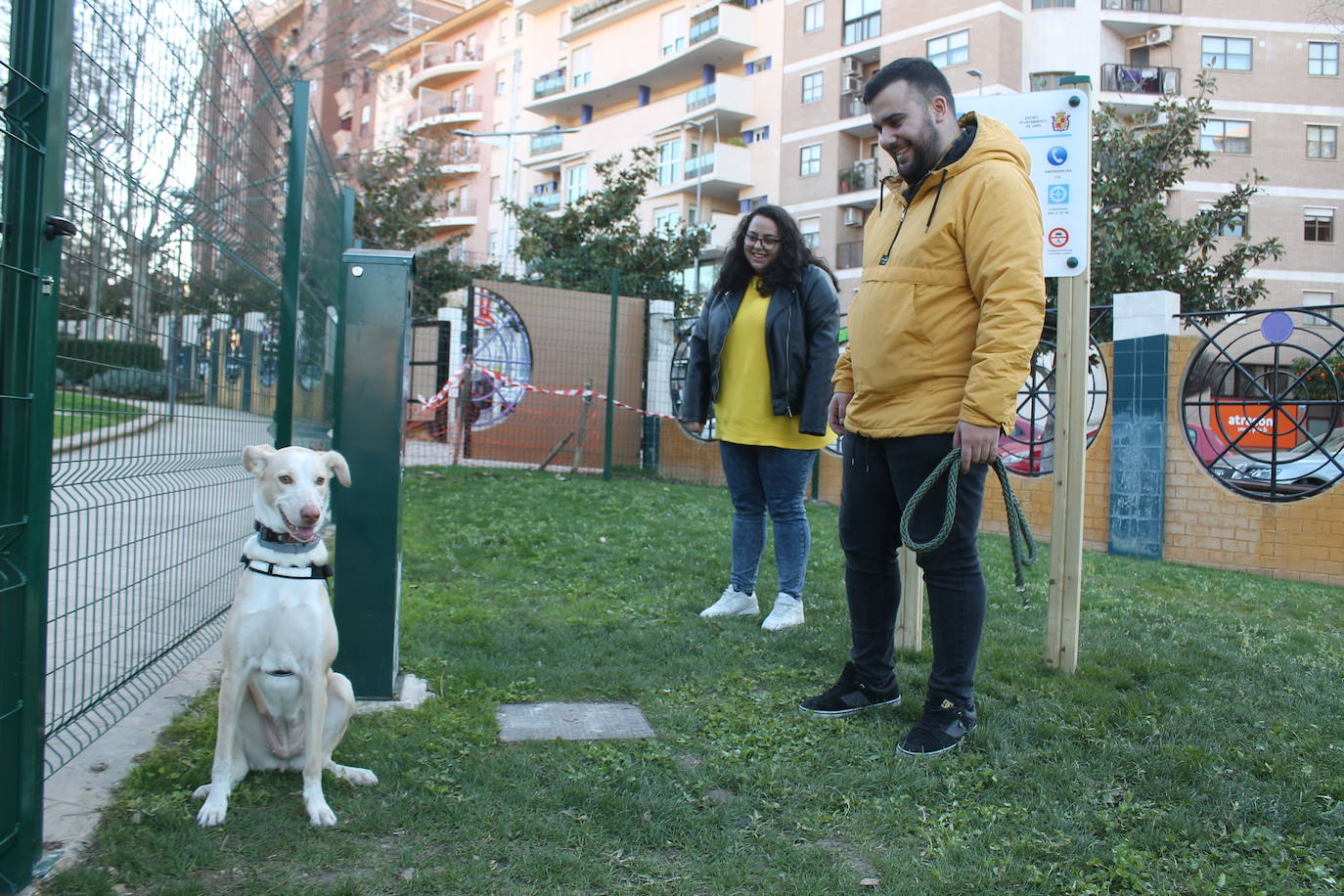 Fotos: El primer parque para perros de Jaén deja estas estampas de domingo |