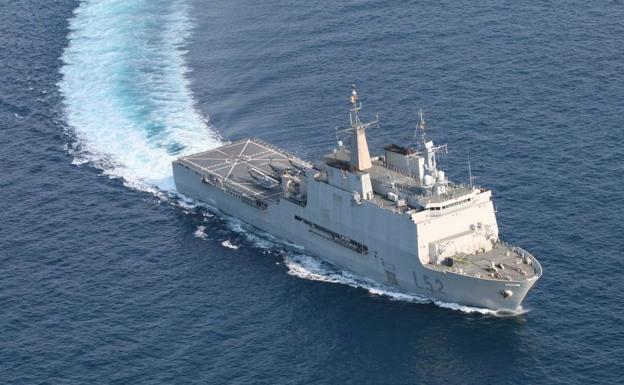 El buque de asalto 'Castilla' atraca este fin de semana en Motril