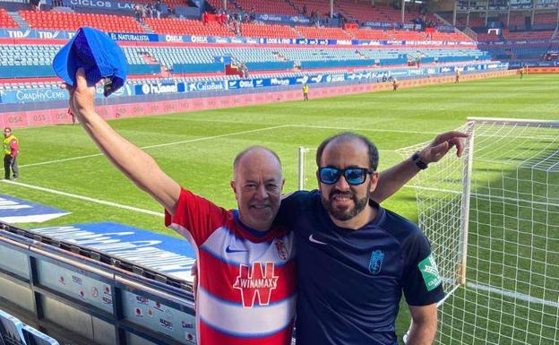 Joaquín y Miguel presumen de granadinismo en Pamplona