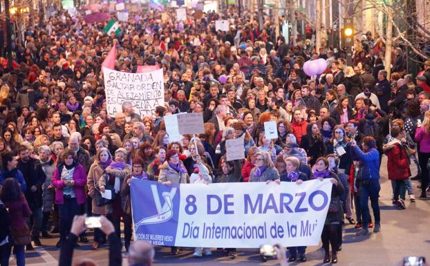 Actos y horarios de las movilizaciones del 8M en Granada