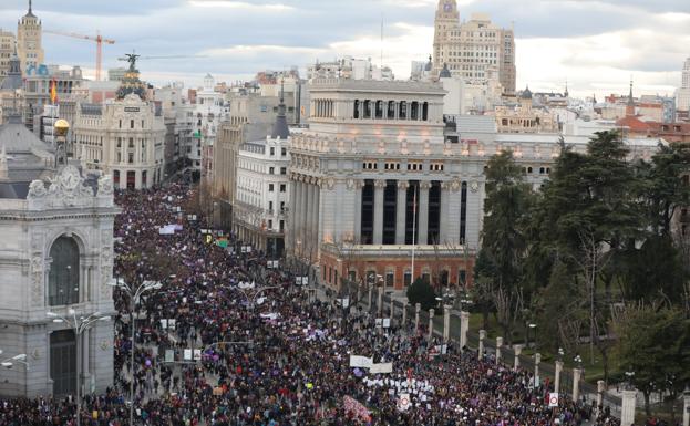 Marea violeta por la igualdad de las mujeres