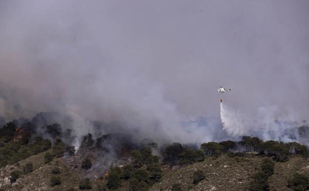 Extinguido el incendio forestal en Vélez de Benaudalla