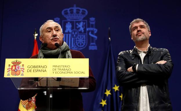 Los sindicatos urgen al Gobierno a que impida los despidos mientras dure la crisis del coronavirus