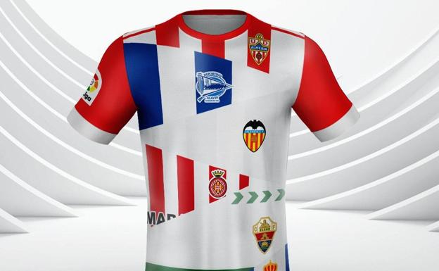 La solidaridad de la UD Almería se muestra en la camiseta
