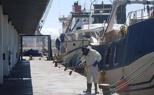 Los pescadores de Motril piden que se desinfecte la lonja al menos una vez a la semana