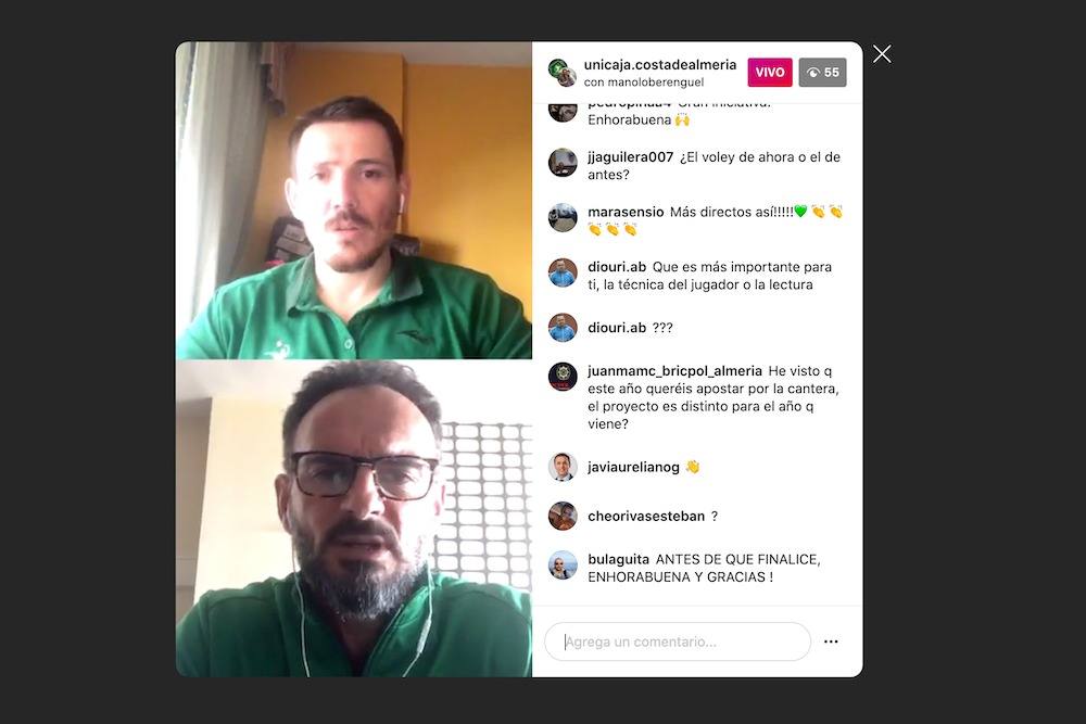 Seguidores de Unicaja Almería echan una tarde con Berenguel