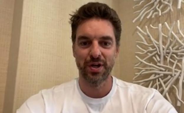 Pau Gasol manda un mensaje al Colegio Santo Domingo de Granada: «Os animo a que sigáis»