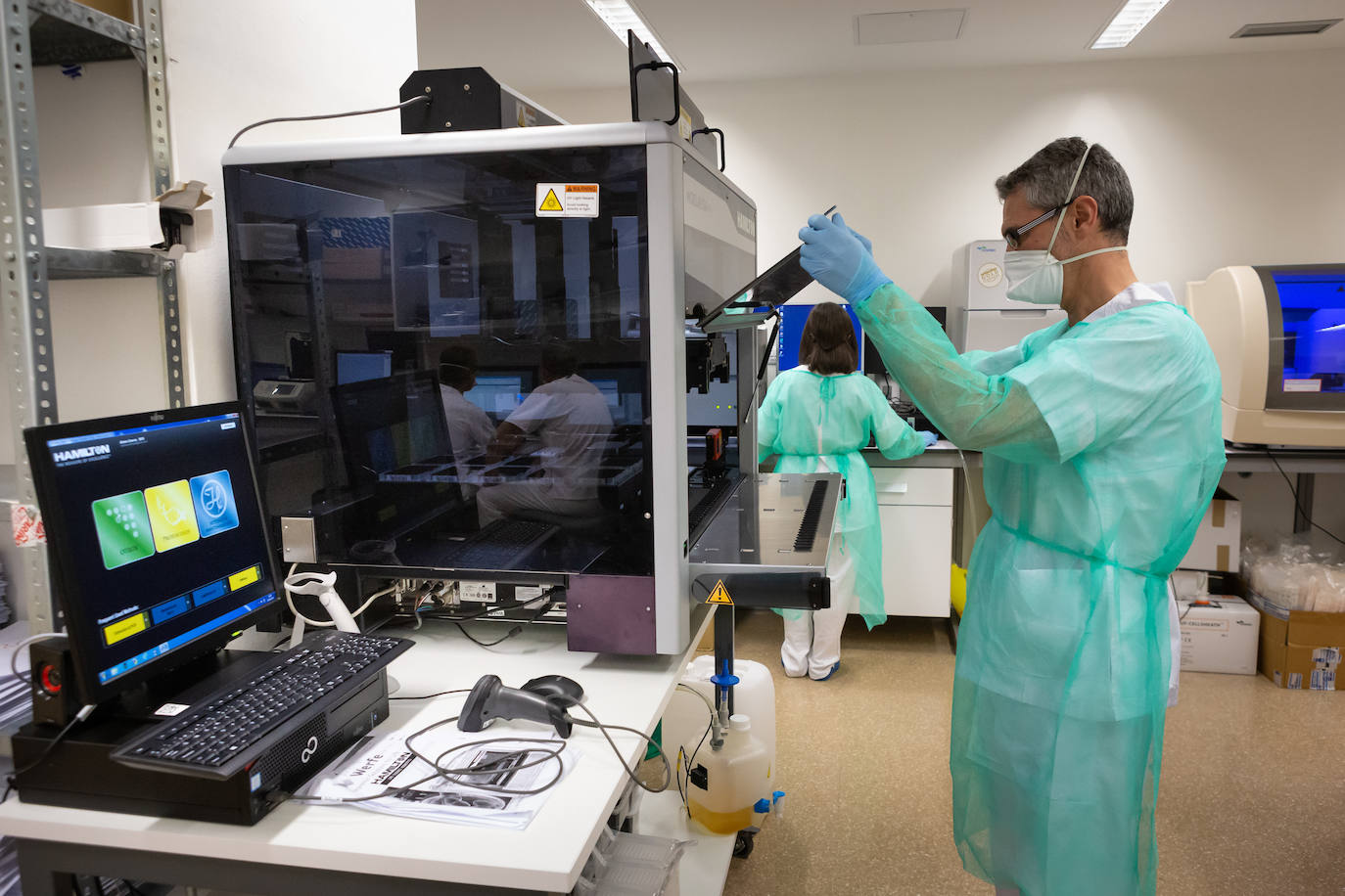 El laboratorio donde se detecta 'el bicho'