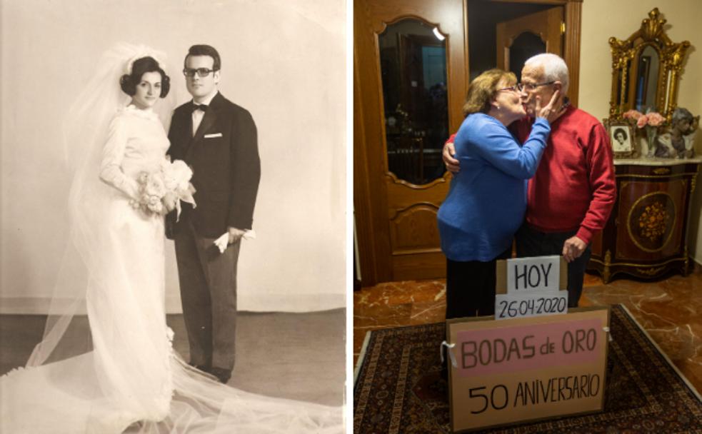 Vecinos y policía sorprenden a un matrimonio granadino: «Jamás imaginé unas bodas de oro tan emocionantes»