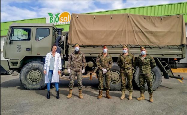 La Brigada de La Legión colabora con el Banco de Alimentos de Almería