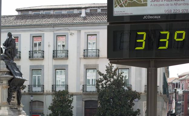Cuatro capitales andaluzas superarán los 30 grados este lunes