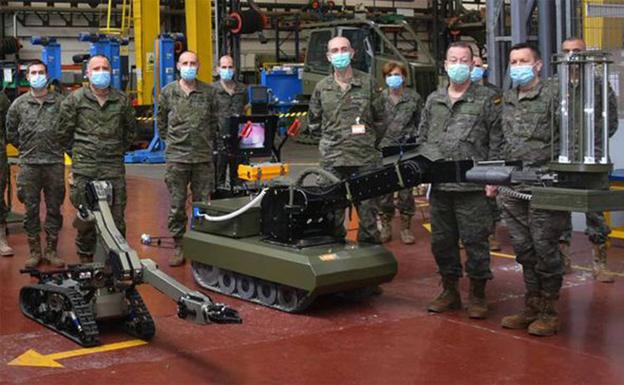 Robots del Ejército de Tierra contra la Covid-19