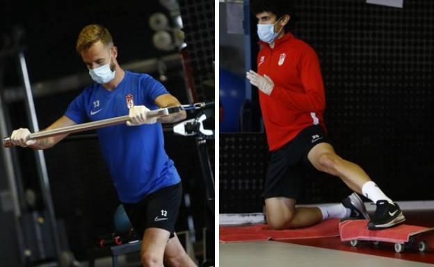 El Granada se refugia de la lluvia y entrena en su gimnasio