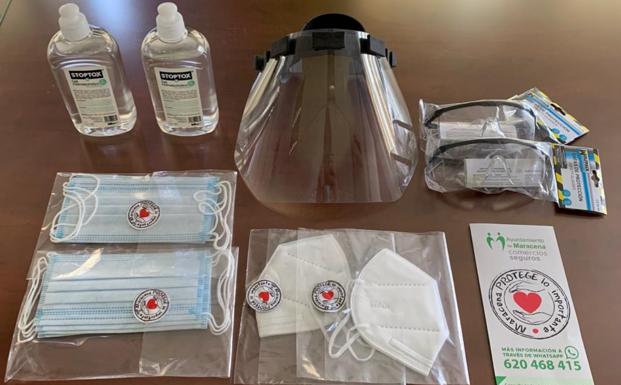 El Ayuntamiento de Maracena reparte equipos de protección individual (EPI) entre todos sus comercios