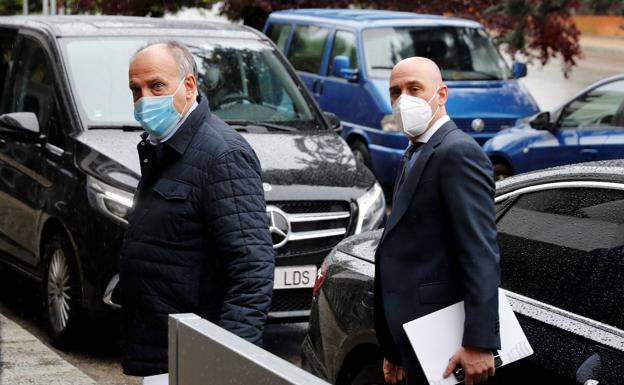 Javier Tebas espera que haya fútbol los lunes