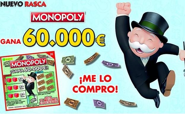 Un vecino de Almería gana medio millón de euros con el rasca del Monopoly de la ONCE