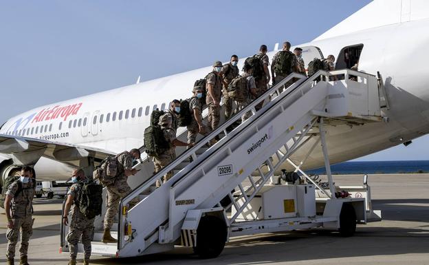 Ha salido ya el contingente de La Legión desde Almería a Malí tras la partida frustrada del miércoles