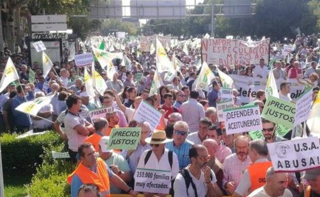 Rechazo frontal de los olivareros al «inasumible» recorte de la PAC y la subvención