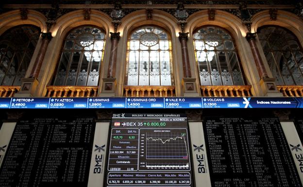 El Ibex-35 corrige un 1,82% y cierra por debajo de los 7.800 puntos