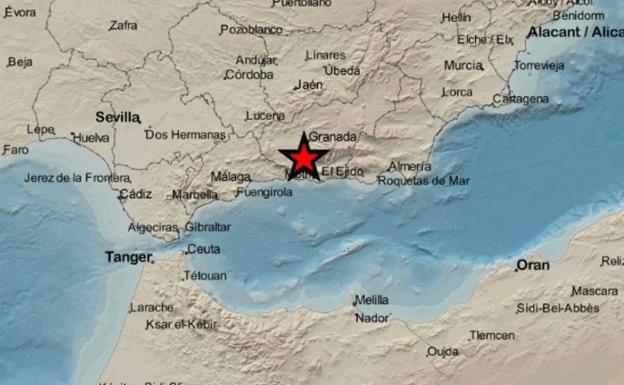 Un terremoto de 2.2 se hace notar en el sur de Granada