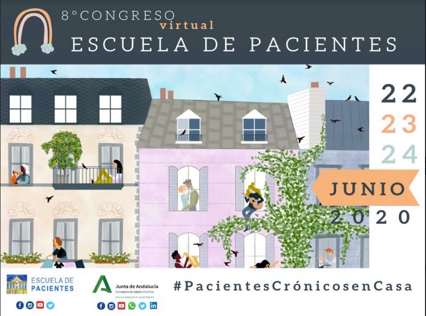 Pacientes crónicos participan desde sus hogares en el VIII Congreso de la Escuela de Pacientes de Andalucía