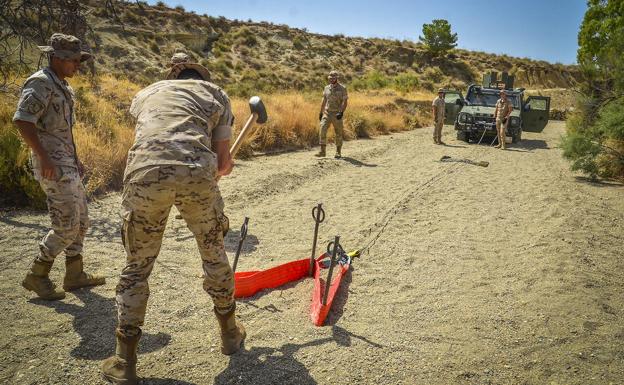 'Combate en desierto' de la Legión