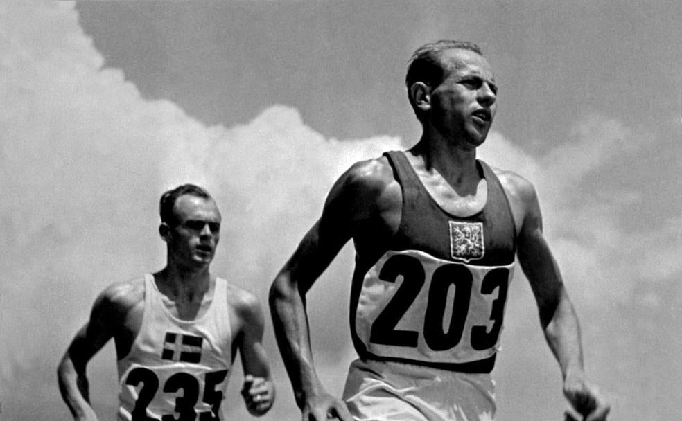 El triplete de Emil Zatopek en las olimpiadas de Helsinki