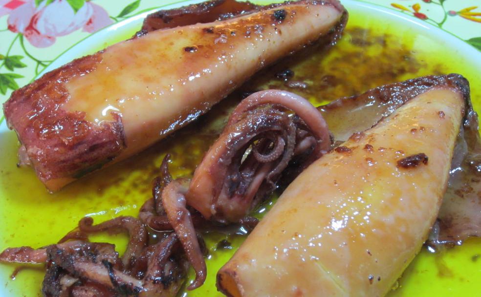 Calamar al aceite de oliva virgen extra