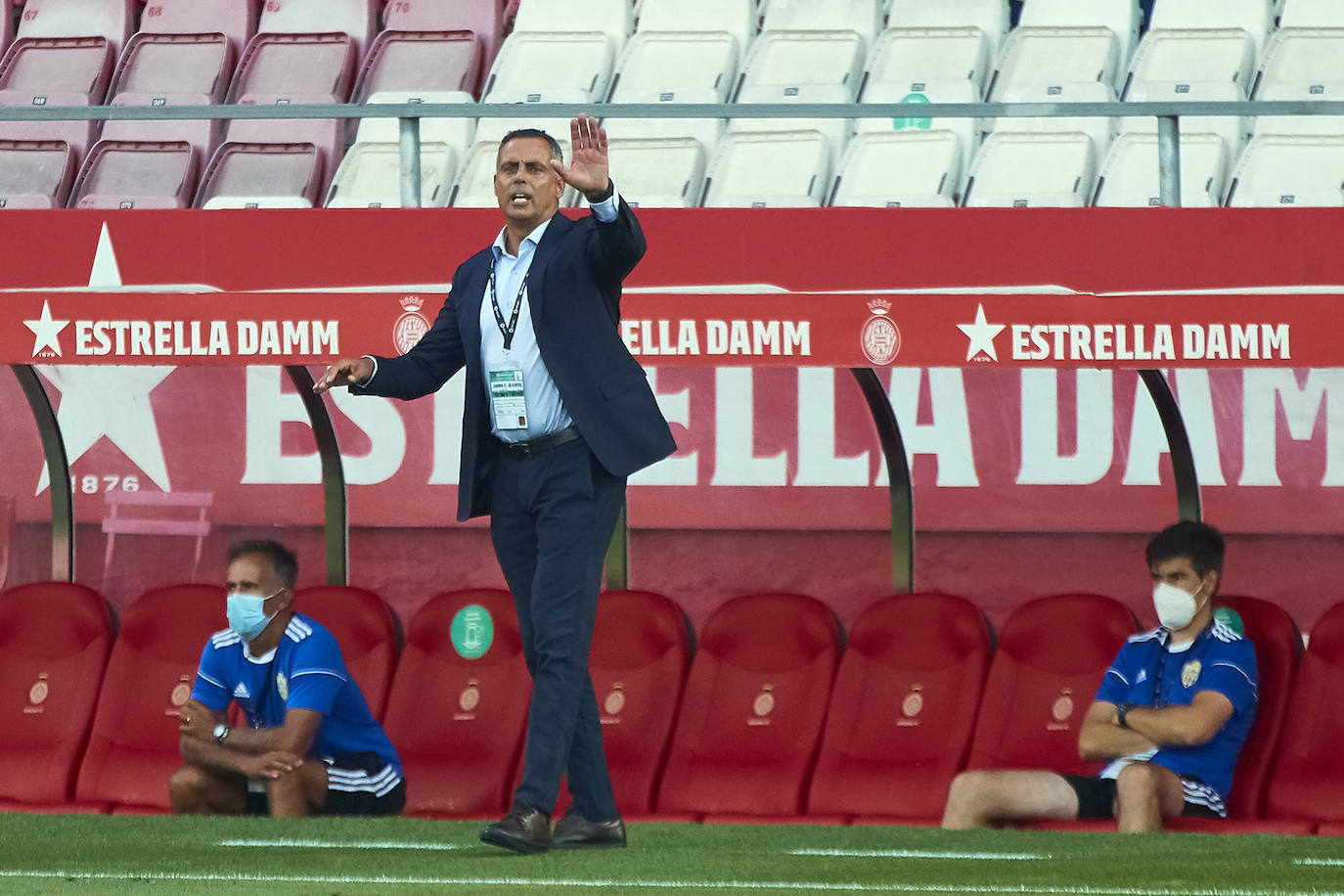 El técnico del Almería José Gomes afirma que «estos partidos deben jugarse con mucho pragmatismo»