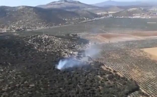 Extinguido el incendio declarado en Iznalloz