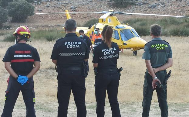 Rescatan a una mujer en una cascada de Santo Tomé, tras haber caído desde cinco metros