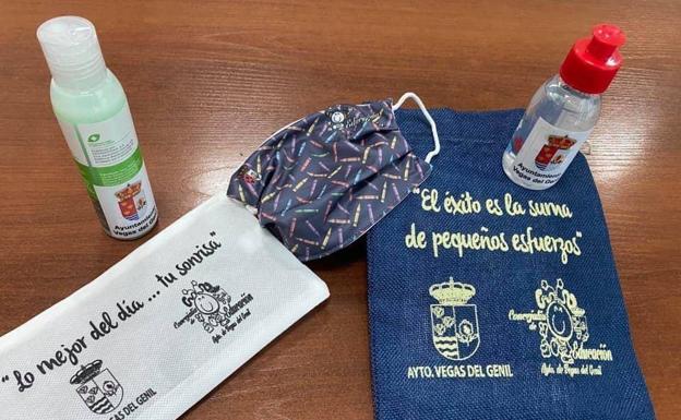 Vegas del Genil repartirá más de mil lotes 'anti COVID-19' entre todos los escolares y profesores del municipio