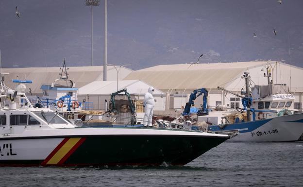 Trasladados al puerto de Motril doce inmigrantes de tres pateras