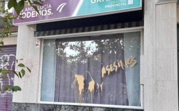 Podemos Granada denuncia pintadas amenazantes en su sede