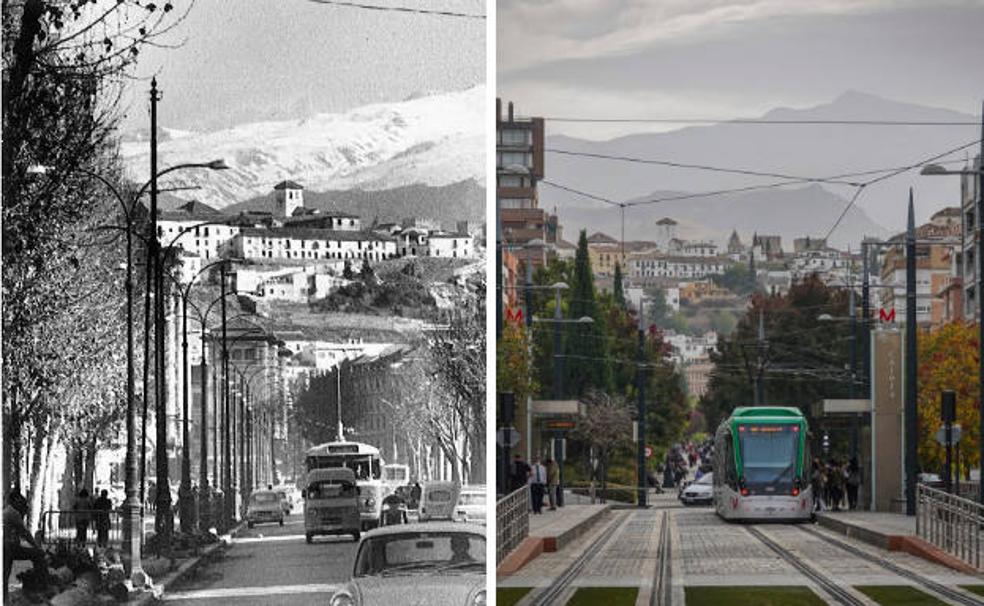 La avenida de la Constitución de Granada, medio siglo después