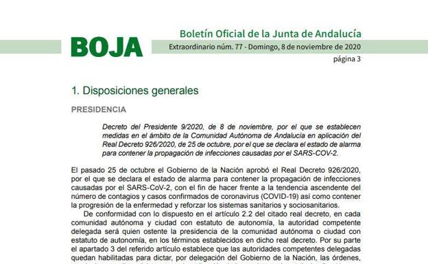 El BOJA publica todas las nuevas restricciones en Andalucía y Granada: ¿qué se puede hacer y qué está prohibido?