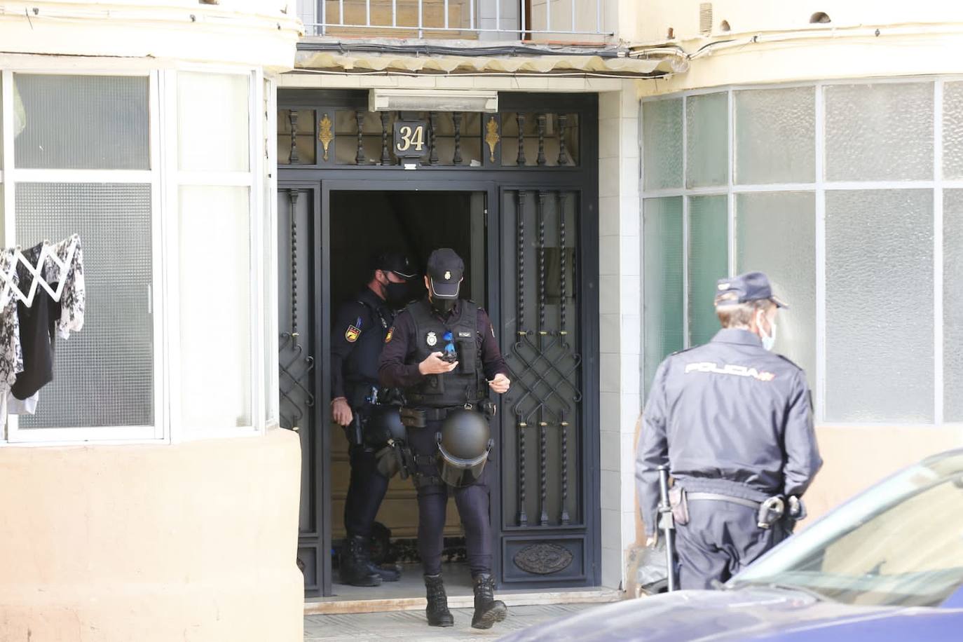 Operación contra la marihuana en Santa Adela