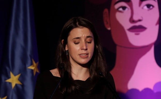 Irene Montero apela entre lágrimas a la unidad del movimiento feminista