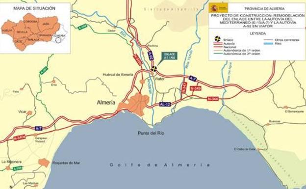 Aprobado el proyecto de remodelación del enlace entre la A-7 y la A-92 en Viator
