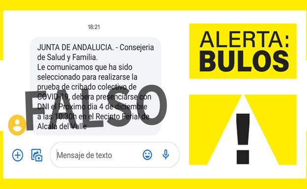 El pueblo andaluz en el que citan para un falso cribado por SMS: la Junta alerta de que es un bulo