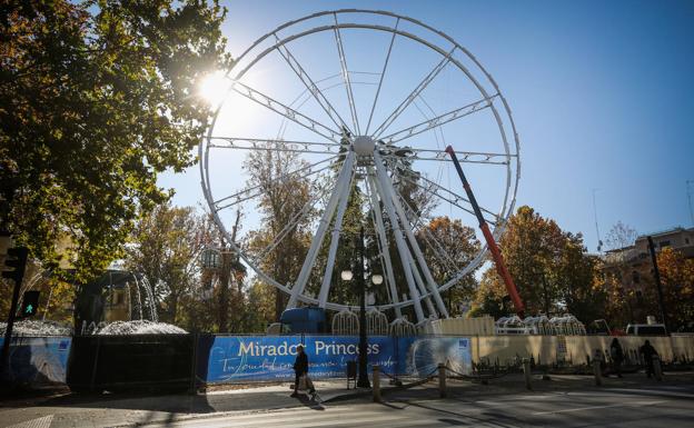 La noria de Granada podrá estar en el Paseo del Salón solo dos meses