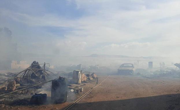 Año 2005: otro incendio en poblado chabolista
