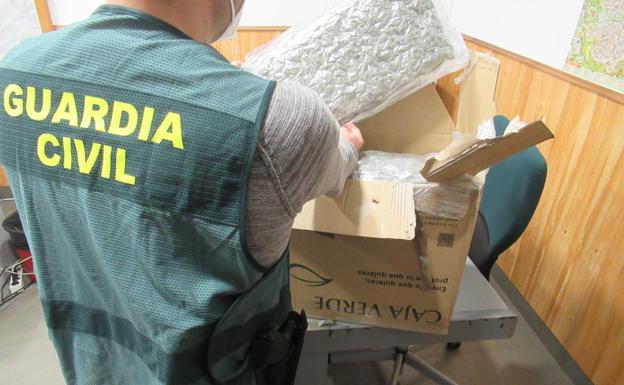 Desarticulan una organización criminal en Granada que enviaba 'maría' a Reino Unido con envíos postales